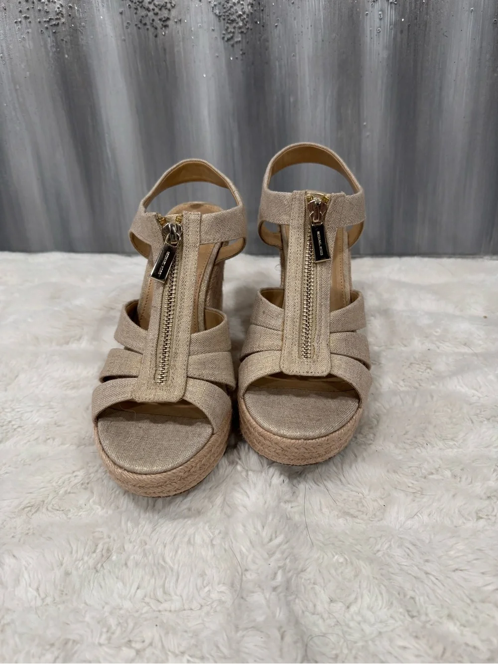 Michael Kors Berkley Weave Canvas Espadrille Wedge